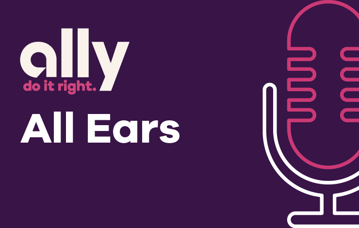Ally All Ears podcast logo